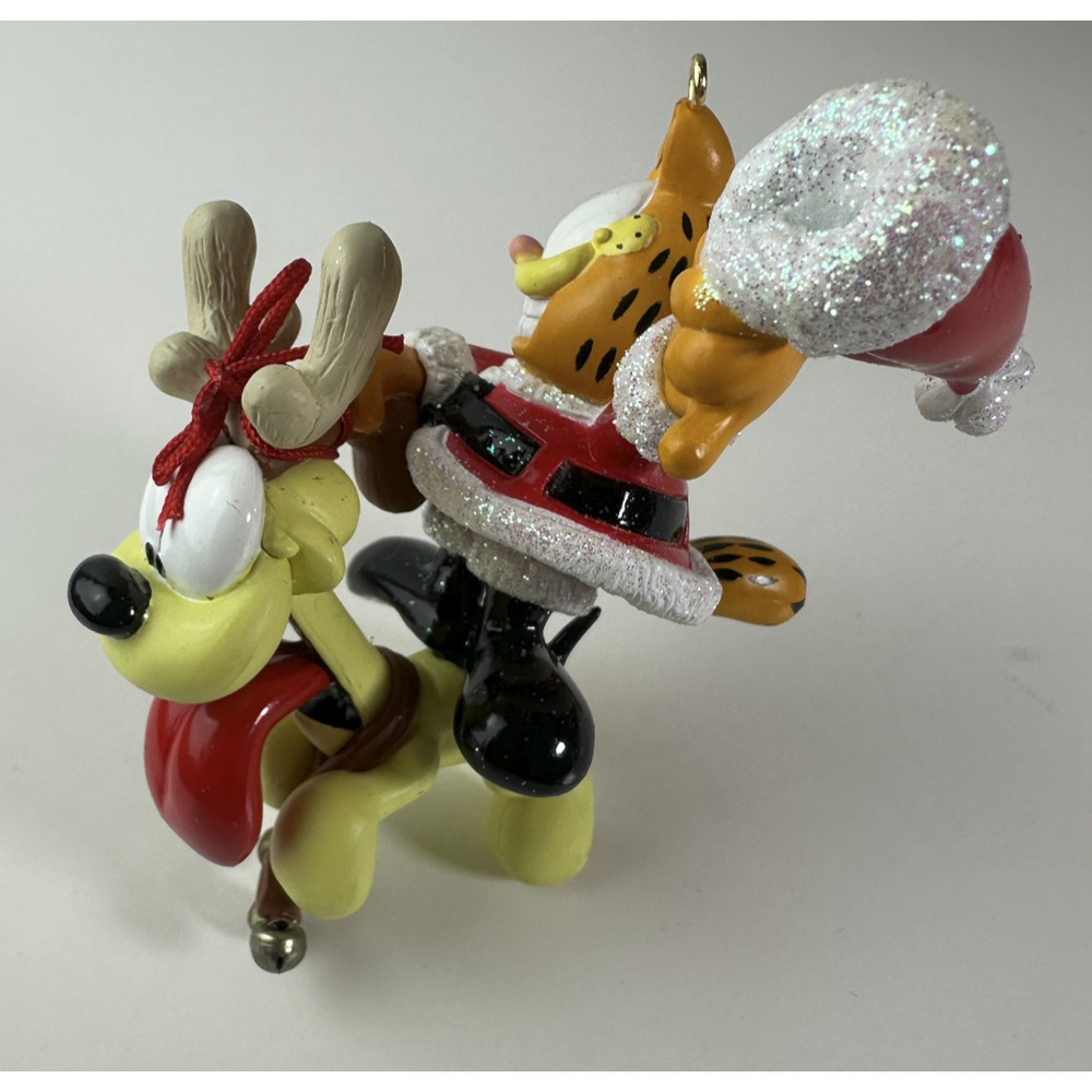 Garfield Carlton Cards Heirloom 113 Reins Again w/Ode Ornament Christmas Holiday - Picture 6 of 11